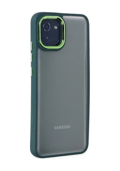 Samsung Galaxy Uyumlu A03 Kılıf Dora Kapak - Haki Yeşil -