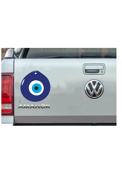 Nazar Boncuğu Sticker Araba Oto Motosiklet Karavan Sticker Etiket 00005 12X12 Cm