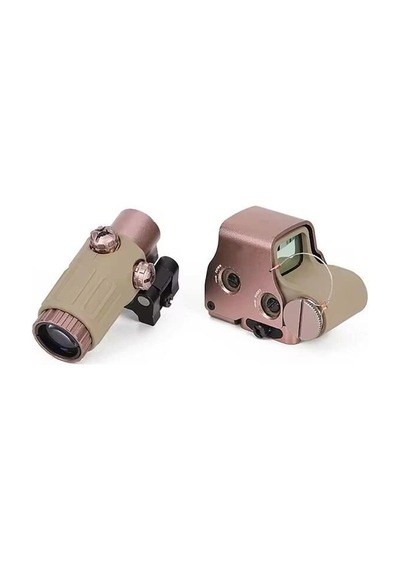 558g43 Xps2 Hedef İşaretleyici Red Dot Holografik Nişangâh, 5x Büyütmeli Set Çöl Rengi