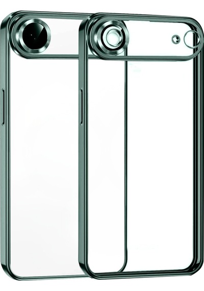 Apple Uyumlu iPhone 17 Air Uyumlu Lensli Silikon - Yeşil