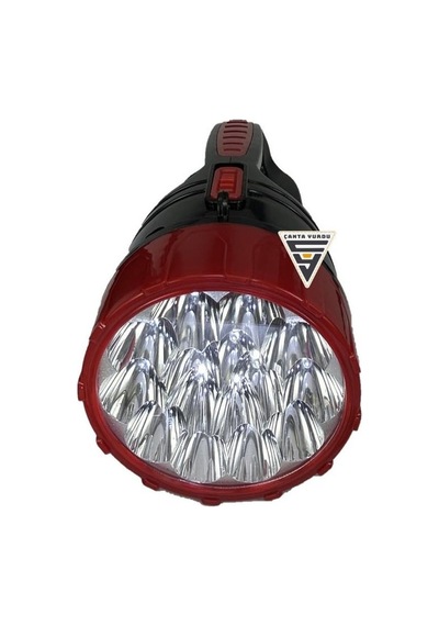 Power 21 Led 3w Kamp Avcı Balıkçı Şarjlı El Feneri Işıldak Siyah