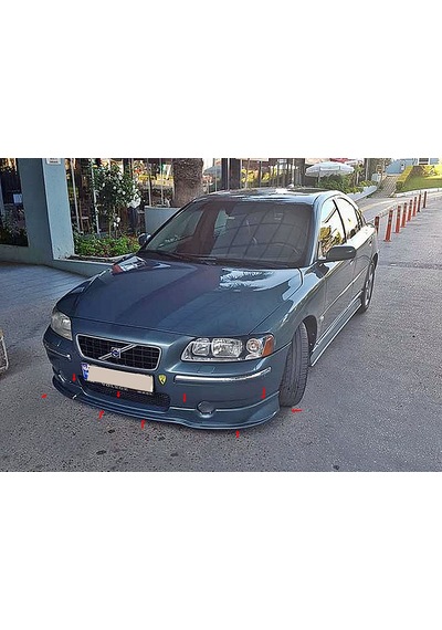 Volvo S60 Makyajlı Kasa Ön Tampon Eki Fiberglass Boyasız