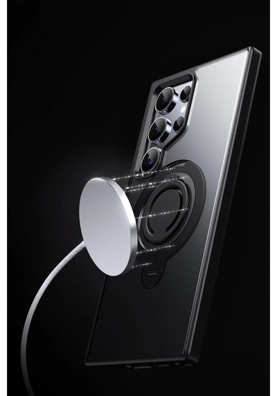 Joko Samsung Uyumlu, Galaxy S24 Avatar 360 Dönen Magsafe Kapak - Titan Gri
