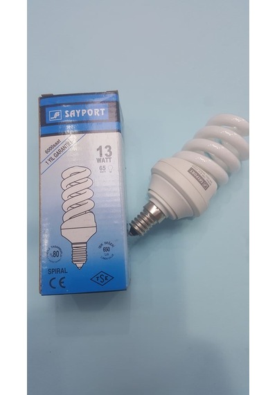 Sayport E14 13 Watt Günışığı Tasarruflu Ampul