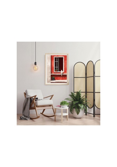 Poster Ahşap Çerçeveli Oturma Odası Salon Mutfak Dekoratif Tablo Çok Renkli - 812323337 Çok Renkli
