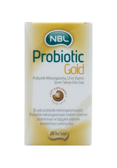 Probiotic Gold Probiyotik, Lif Ve Vitamin İçeren Takviye Edici Gıda 20 Toz Saşe