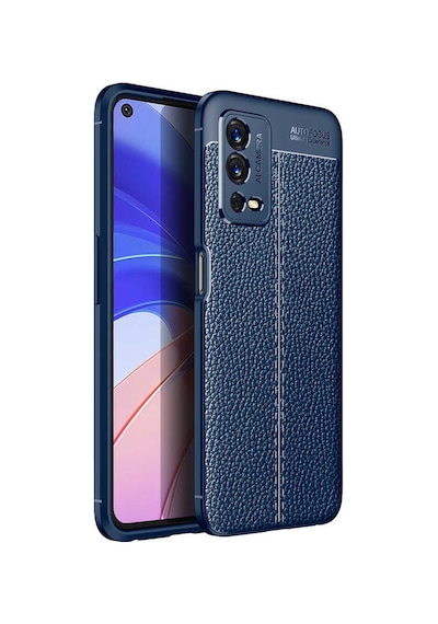 Oppo A55 4g Kılıf Deri Görünümlü Silikon Kamera Korumalı Üstün Koruma Pazarplus Siyah