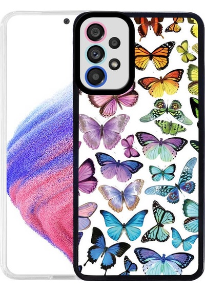 Zore Galaxy Uyumlu A33 5g Kılıf M-fit Desenli Kapak - Butterfly No3 Butterfly No3