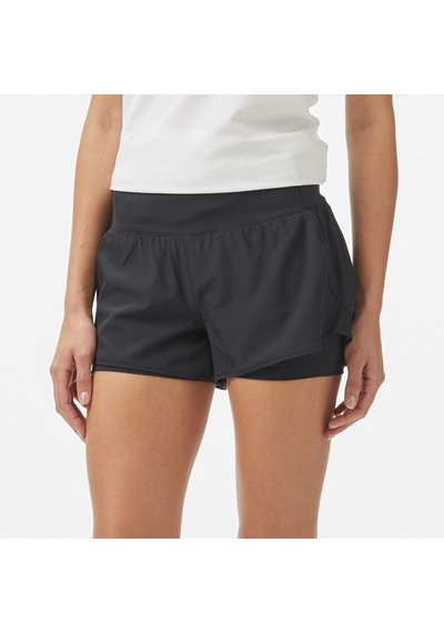 Under Armour Launch Pro 2in1 Kadın Siyah Antrenman Şortu 1389575 Siyah