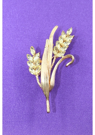 Buğday Başağı Broş. Altın Buğday Başağı Broş. Yaka İğnesi Broş. Kadın Broş. Erkek Broş. Broş. Unisex Gold