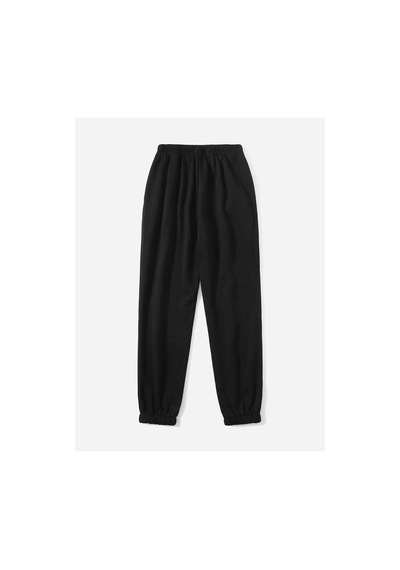 California West Coast Eşofman Altı Jogger - Siyah Baskılı Lastik Paça Yüksel Bel Siyah-20301 California West Coast Eşofman Altı Jogger - Siyah Baskılı Lastik Paça Yüksel Bel Siyah-20301
