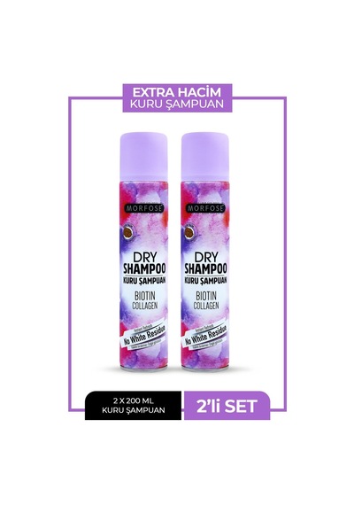 Kuru Şampuan Extra Hacim 2 Li Set