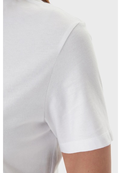 Calvin Klein Bayan T Shirt Lv047f831g Yaf Beyaz BEYAZ