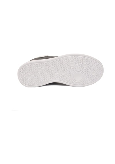 Walkway Siyah Beyaz Bağcıklı Hafif Unisex Cilt Spor Ayakkabı Costa G Siyah - Beyaz