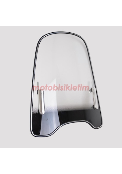 Motosiklet Ön Siperlik Camı [3.5Mm/40x43 Cm] Fitilli