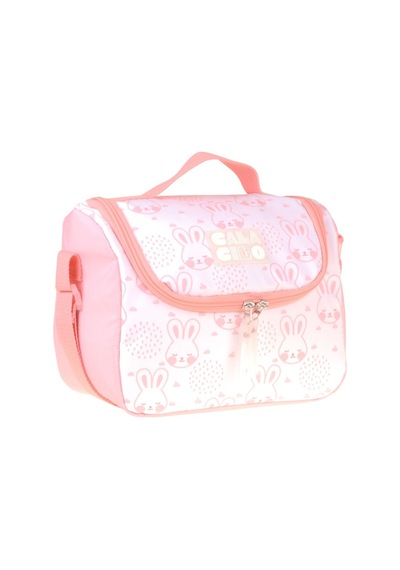 Calacilo Pleasant Kız Çocuk Kedi Baskılı Pembe Isı Yalıtımlı Okul Beslenme Çantası - C4051 Beyaz - Pembe