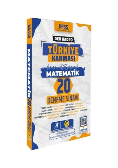 Tasarı Yayınları Kpss Matematik Dev Kadro Türkiye Karması 20 Deneme