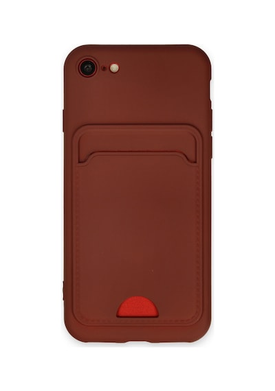 Apple iPhone Uyumlu 7 Kılıf Kelvin Kartvizitli Silikon - Bordo Bzsxx00 1