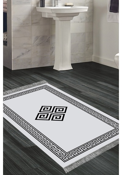 Eko Trend Djt Banyo Paspası Yıkanabilir Kaymaz Taban 656m Modern gri