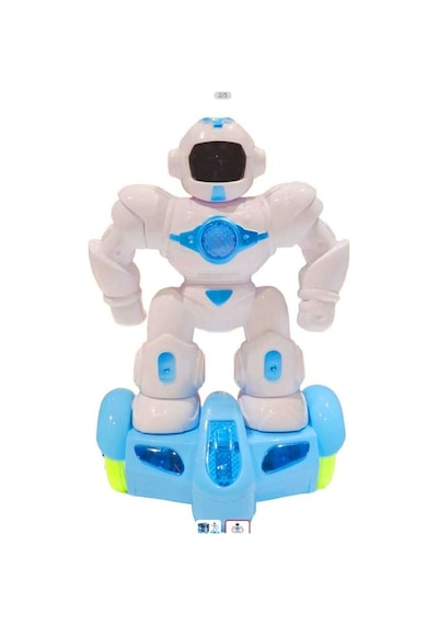 Scooterlı Akıllı Robot Sesli Işıklı Pilli