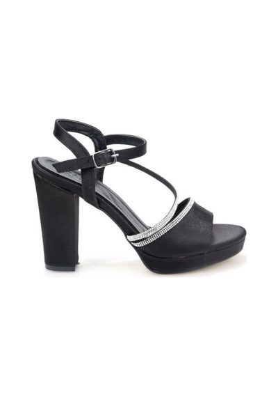 Papuçcity Tamer 03148 10 Cm Platform Topuklu Kadın Abiye Ayakkabı siyah