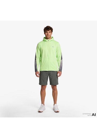 Under Armour Velociti Storm Hooded Erkek Sarı Koşu Ceket 6005900