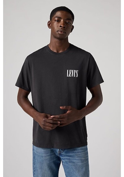 Levi's Erkek Relaxed Fit Kısa Kollu Graphic Siyah T-shirt - Siyah