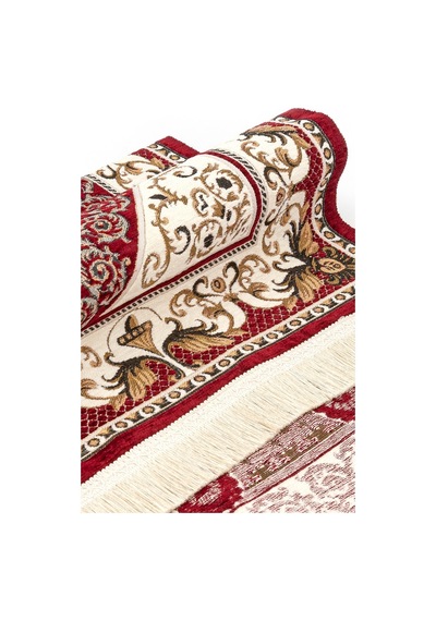 Desenli Şönil Seccade - Kırmızı Renk