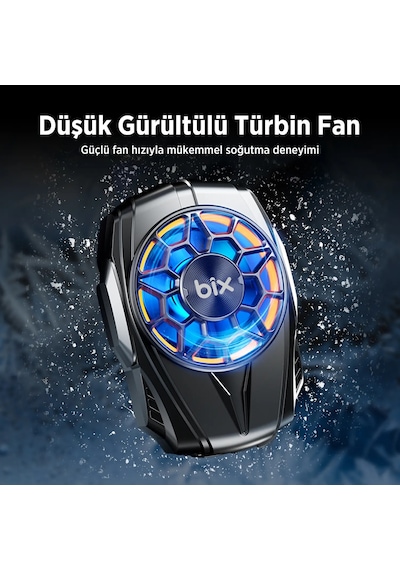 Bix Bxcp04g Bataryalı Telefon Soğutucu Sessiz Güçlü Fan Soğutma Cihazı