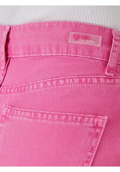 Mom Regular Fit Kadın Pantolon Pembe