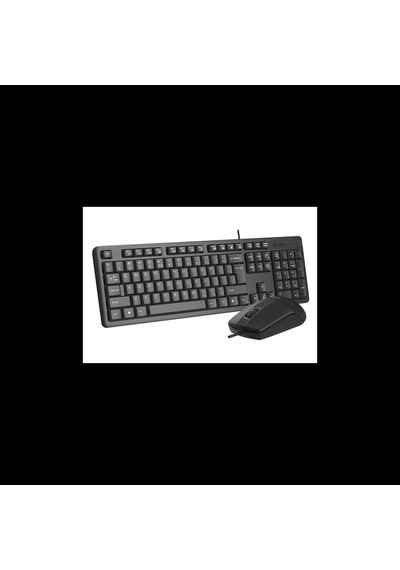 A4 Tech Kr-3330s, Siyah, Usb Kablolu, Türkçe Q, Multimedya, Klavye Mouse Set Diğer