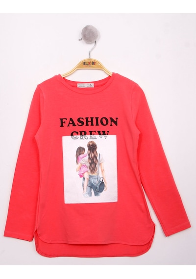 Toontoy Kids Toontoy Kız Çocuk Fashion Baskılı Tişört Nar Çiçeği Toontoy Kids Toontoy Kız Çocuk Fashion Baskılı Tişört Nar Çiçeği