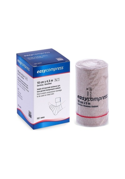 Compress Kısa Germe Bandajı, Lenfödem Bandajı, Kompresyon Bandajı 10cmx4,5cm