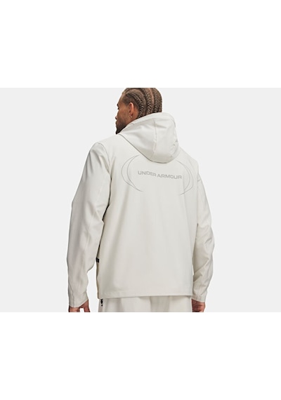 Under Armour Unstoppable+ Woven Jacket Erkek Günlük Ceket 6014718-110 Beyaz Beyaz