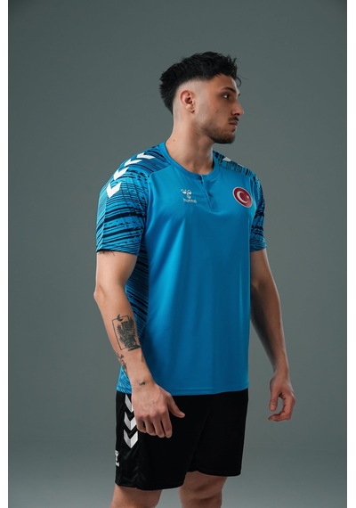 Hummel Milli Takım Line Kamp Tişört Turkuaz