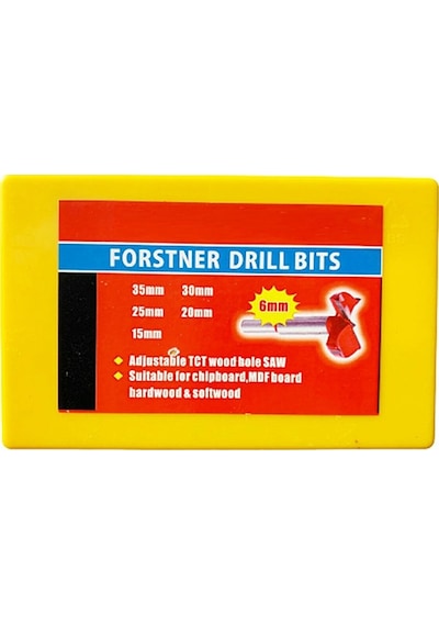 5 Parça Menteşe Mumluk Açma Freze Matkap Uç Set 15 20 25 30 35 Mm