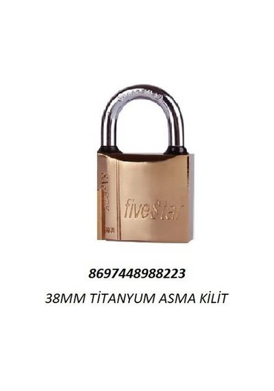Fivestar Asma Kilit Titanyum 38mm