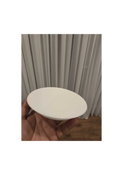 Soba Bacası Kapatma Kapağı Sert Plastik Düz Model Beyaz Renk