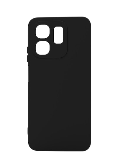İnfinix Smart 9 Kılıf Kamera Korumalı Silikon Rubber Arka Kapak Siyah