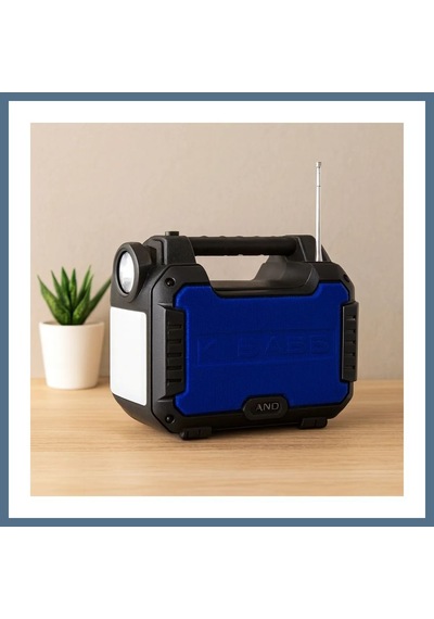 Buradabulabilirsin Güneş Enerjili El Feneri Radyo Mp3 Bluetooth Usb/tf Powerbank Bbz