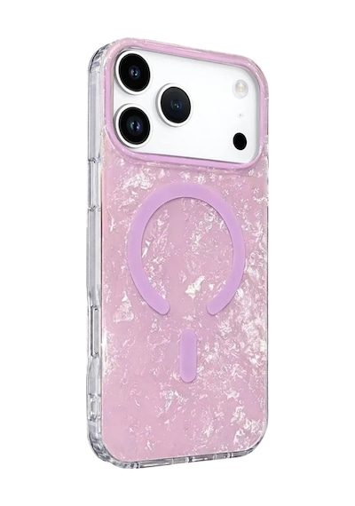 Magicool Onegif Apple iPhone Uyumlu 17 Pro Max Mila Dalgalı Magsafe Kapak - Lila