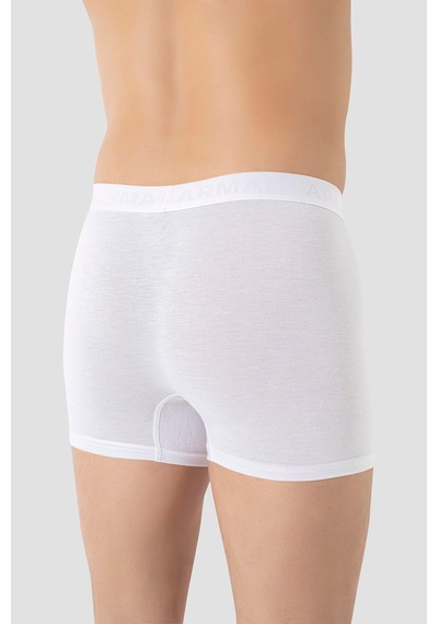 Arma Yıldız Erkek Beyaz Bambu Boxer 3'lü Paket Beyaz