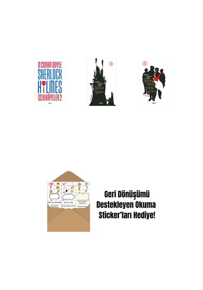 Sherlock Holmes - Bütün Hikayeler 2 Ciltli + Tekinsiz Öyküler + Sherlock Holmes - Korku Vadisi + Okuma Sticker'ları