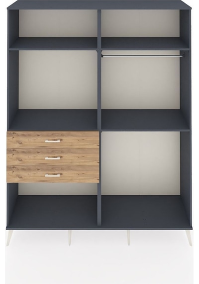 Hyperion Gardrop 4 Raflı 3 Çekmeceli 2 Askılı 176x44x221 Antrasit-antrasit/çam Antrasit/çam Hyperion Gardrop 4 Raflı 3 Çekmeceli 2 Askılı 176x44x221 Antrasit-antrasit/çam Antrasit/çam
