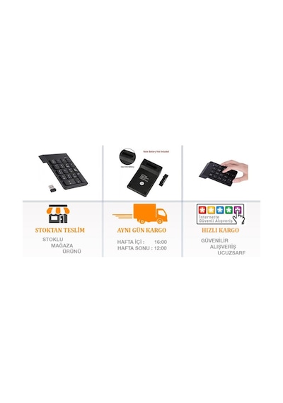 Sarfnet Appa Srf-20 Kablosuz Numpad Numerik Keypad Klavye Wireless