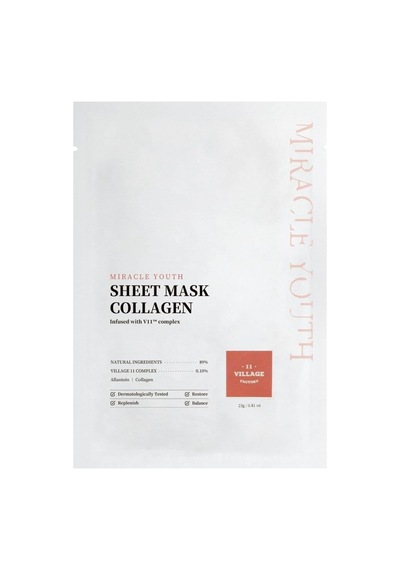 Village 11 Factory Miracle Youth Sheet Mask Collagen 23 Gr Kolajen Maskesi