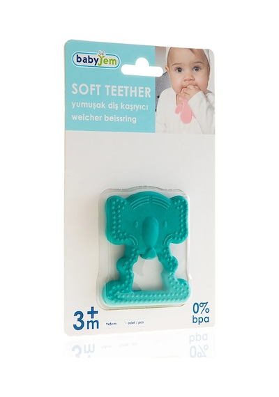 Babyjem Yumuşak Diş Kaşıyıcı Fil Yeşil