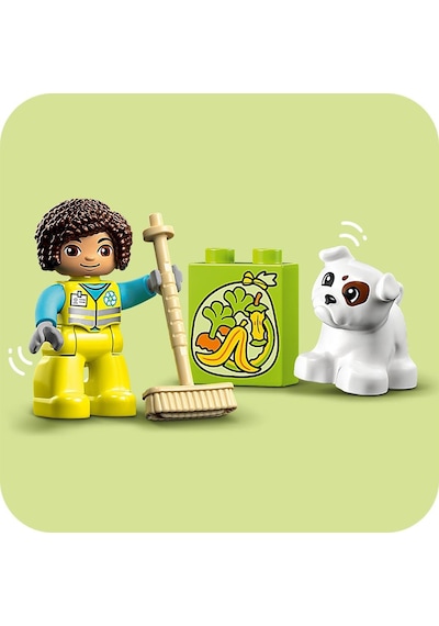 LEGO® DUPLO® Kasabası Geri Dönüşüm Kamyonu 10987 2+ Eğitici Oyuncak Yapım Seti - 15 Parça