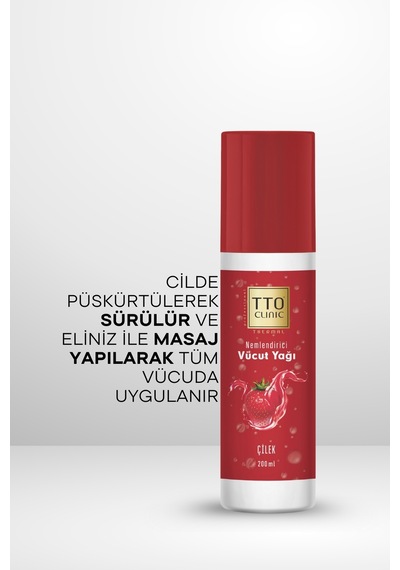 Tto Clinic Vücut Yağı Çilek Çay Ağacı Yağı Tea Tree Oıl 200 ML