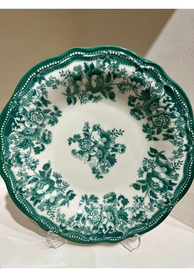 Porser Porselen Fulya Velour Green Yemek Takımı 6 Kişilik 24 Parça Çok Renkli